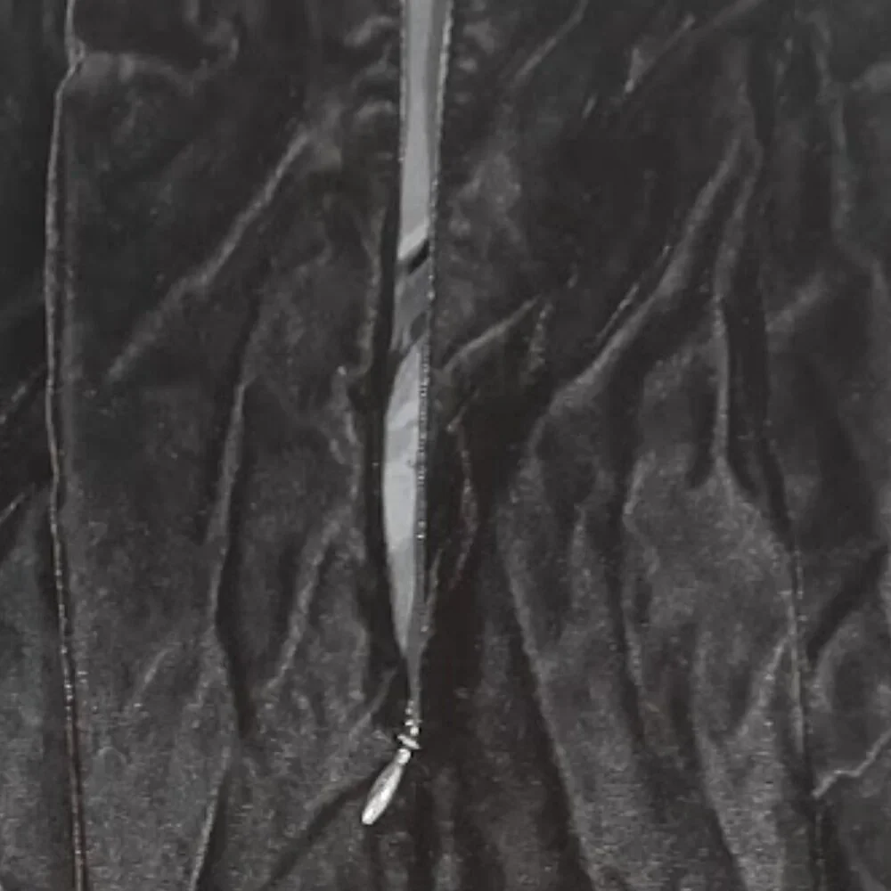 SCOTT MCCLINTOCK VINTAGE 80S/90S BLACK VELVET WITH CREAM LACE BODICE MAXI 6